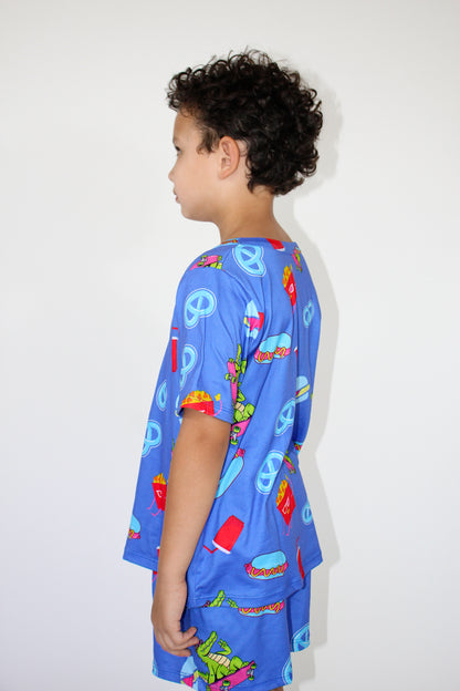 Neon Skate Pjs - Ships in July 20th