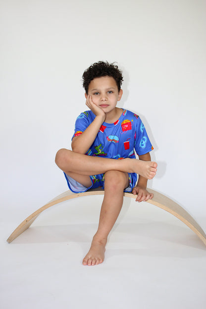 Neon Skate Pjs - Ships in July 20th