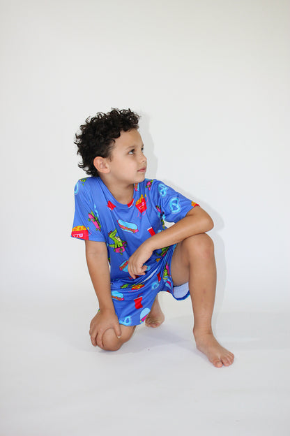 Neon Skate Pjs - Ships in July 20th